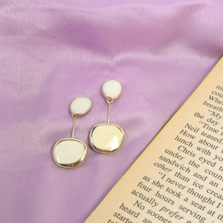 Formal White Tassel Earrings - Salty Accessories