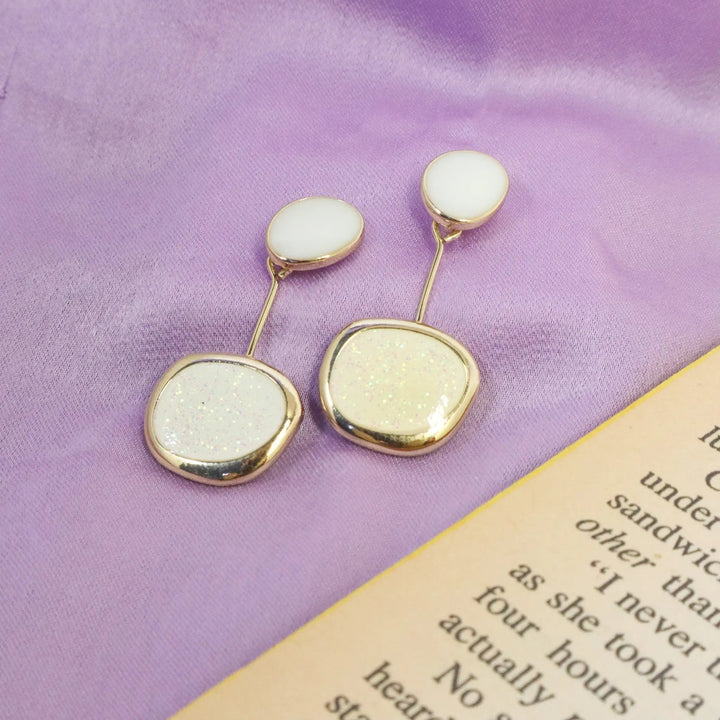 Formal White Tassel Earrings - Salty Accessories