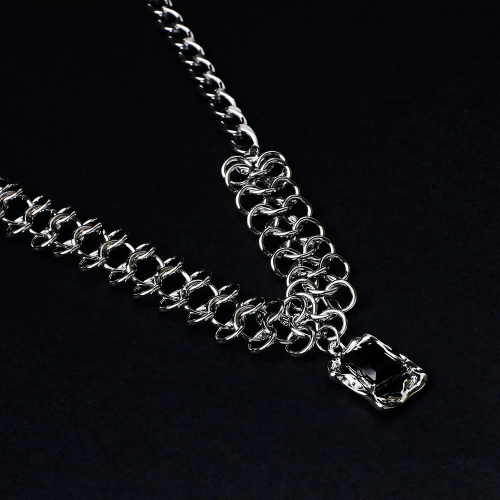 Funky Silver Stone Chain | Salty