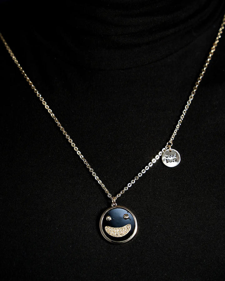 Funny Smiley Necklace - Salty Accessories