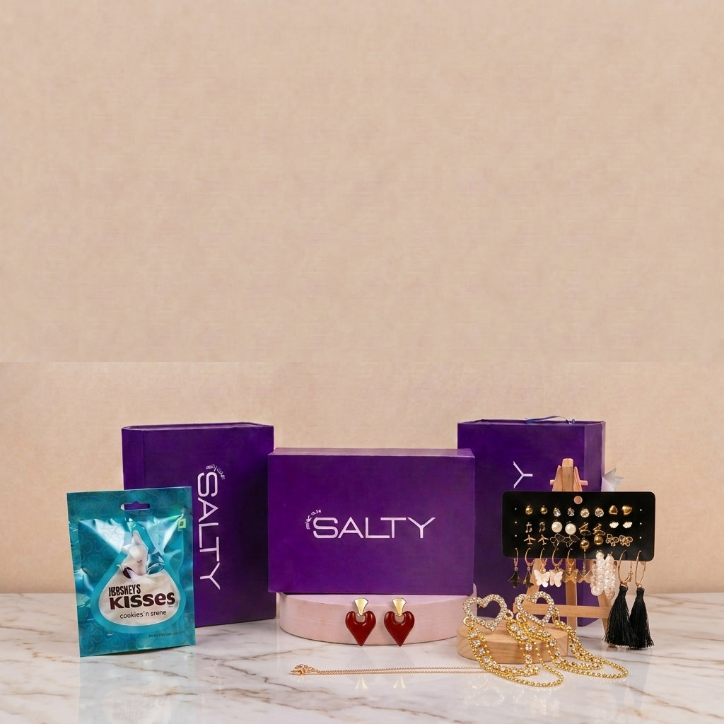 Luxury Jewellery Set Gift Hamper for Her with Personalised Card