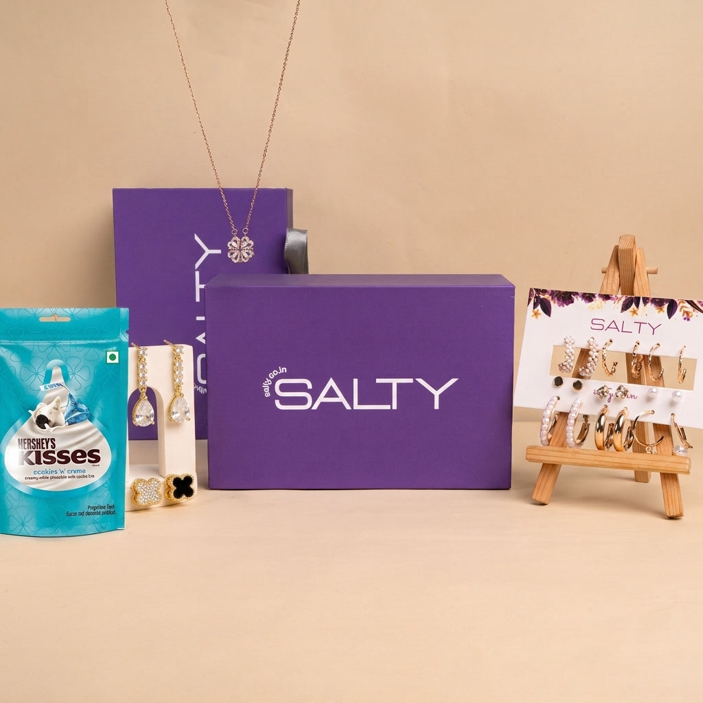 Luxury Jewellery Set Gift Hamper for Her with Personalised Card