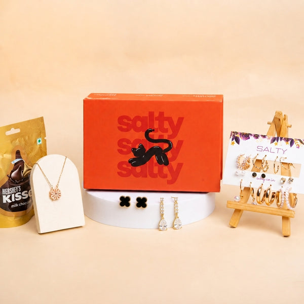 Luxury Jewellery Set Gift Hamper for Her with Personalised Card