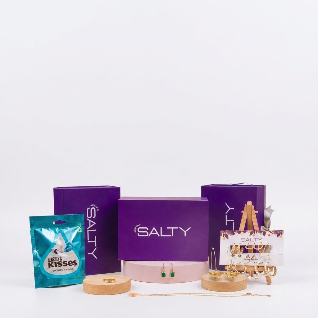 Luxury Jewellery Set Gift Hamper for Her with Personalised Card