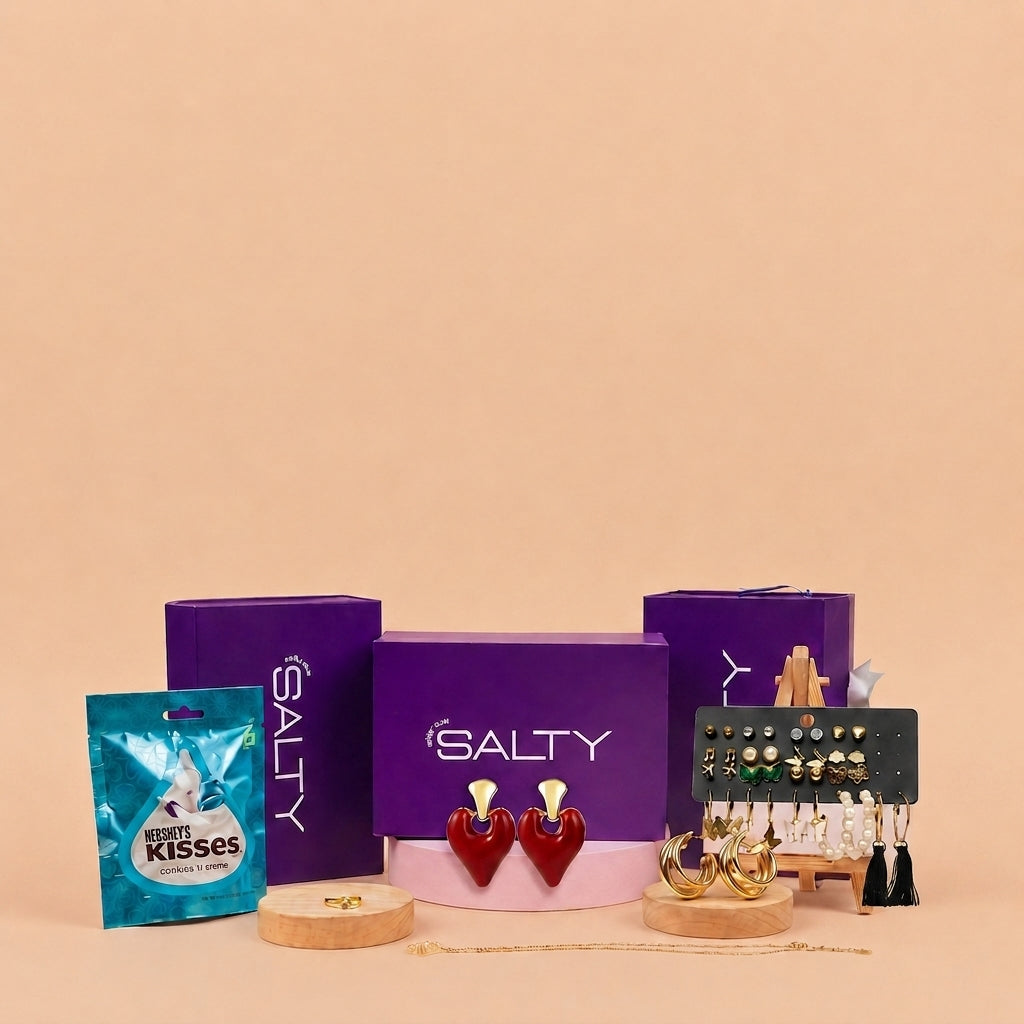 Luxury Jewellery Set Gift Hamper for Her with Personalised Card