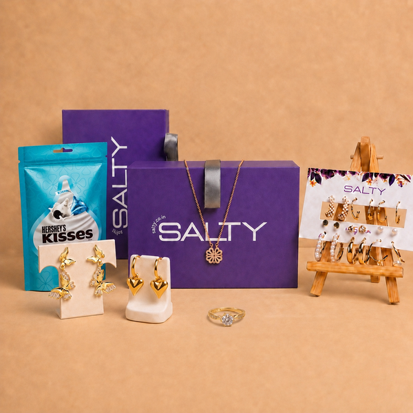 Luxury Jewellery Set Gift Hamper for Her with Personalised Card