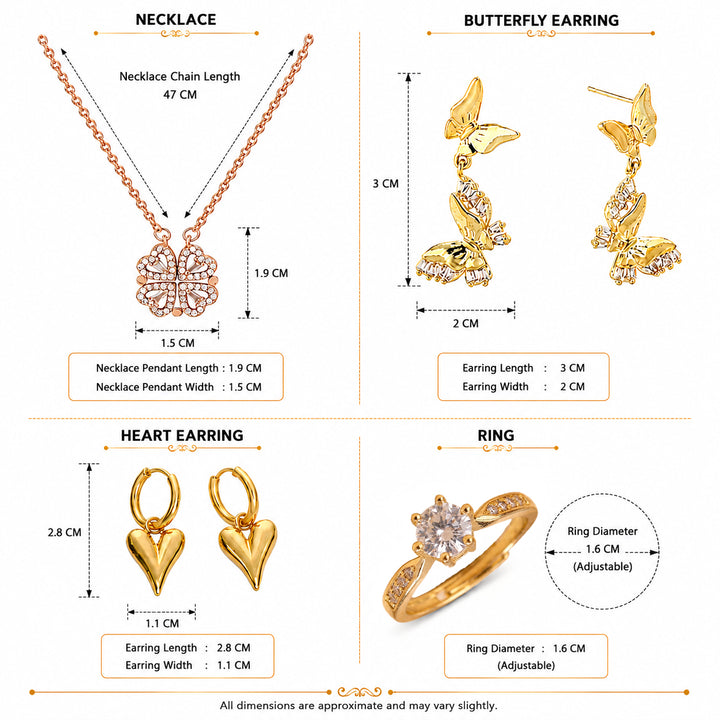 Luxury Jewellery Set Gift Hamper for Her with Personalised Card