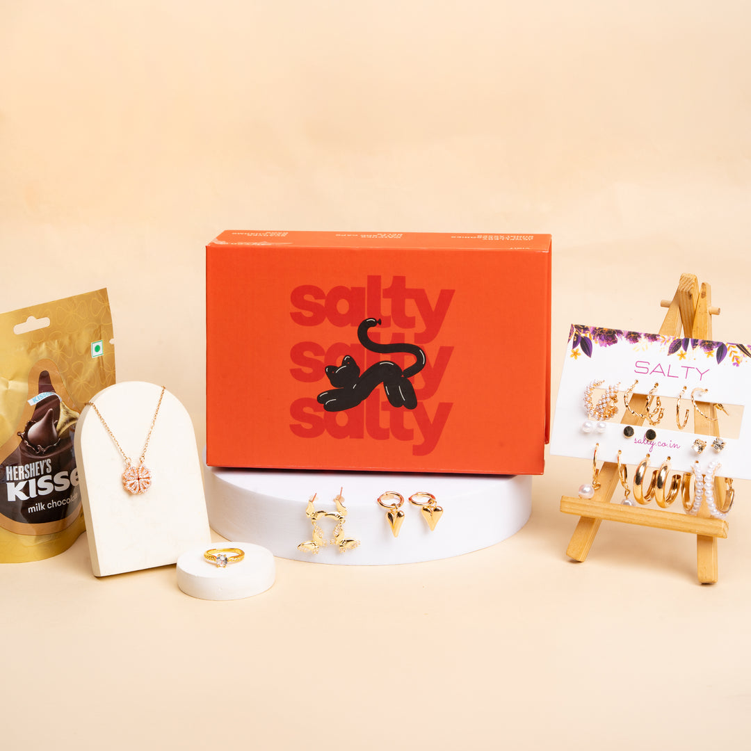 Luxury Jewellery Set Gift Hamper for Her with Personalised Card