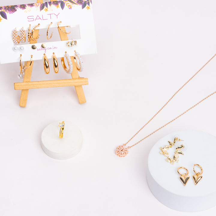 Luxury Jewellery Set Gift Hamper for Her with Personalised Card