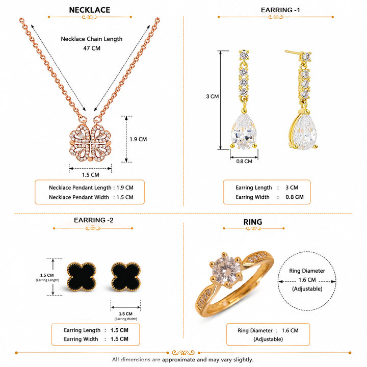 Luxury Jewellery Set Gift Hamper for Her with Personalised Card