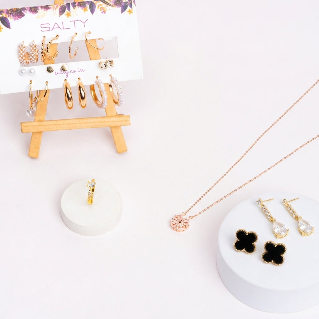 Luxury Jewellery Set Gift Hamper for Her with Personalised Card