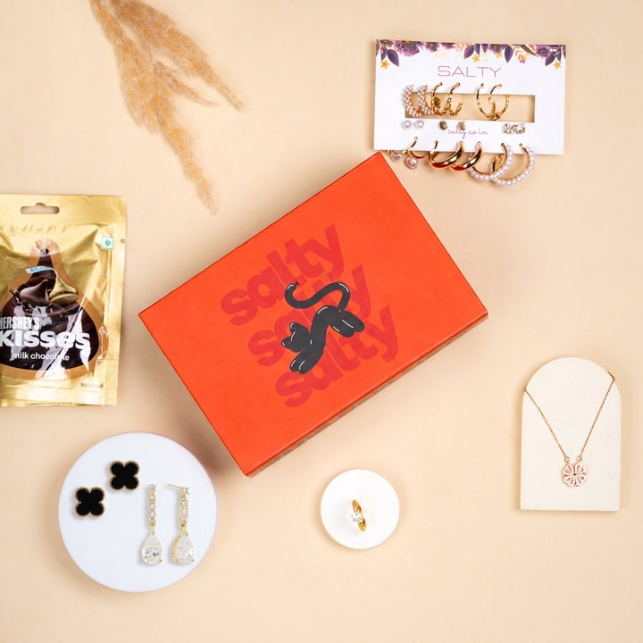 Luxury Jewellery Set Gift Hamper for Her with Personalised Card
