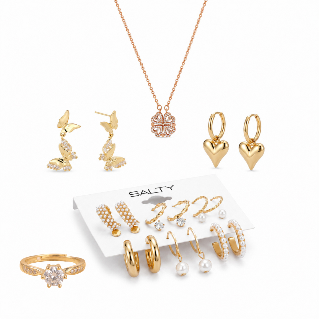 Luxury Jewellery Set Gift Hamper for Her with Personalised Card