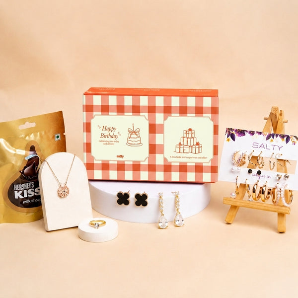 Luxury Jewellery Set Gift Hamper for Her with Personalised Card