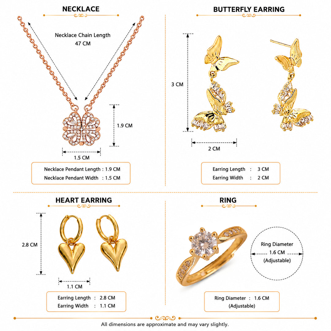 Luxury Jewellery Set Gift Hamper for Her with Personalised Card