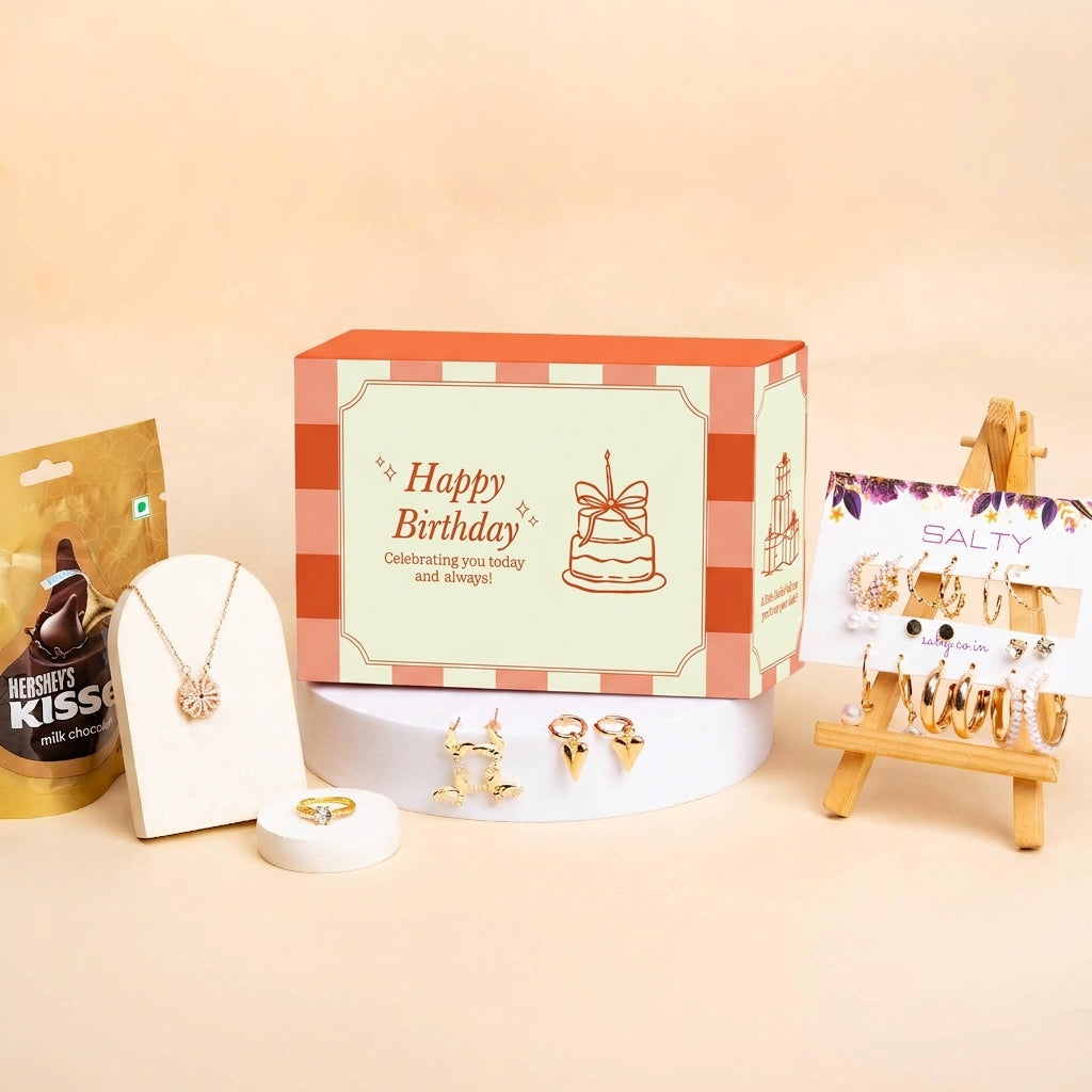 Luxury Jewellery Set Gift Hamper for Her with Personalised Card
