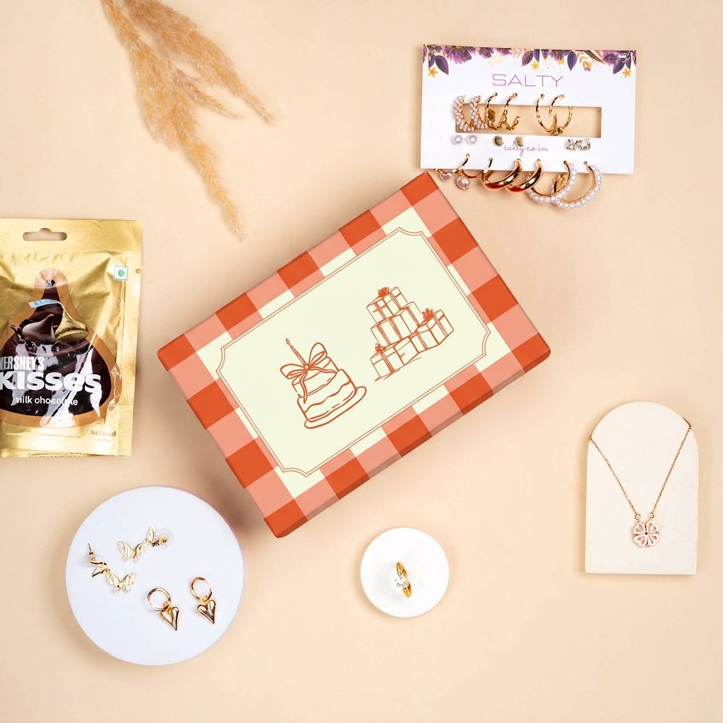 Luxury Jewellery Set Gift Hamper for Her with Personalised Card
