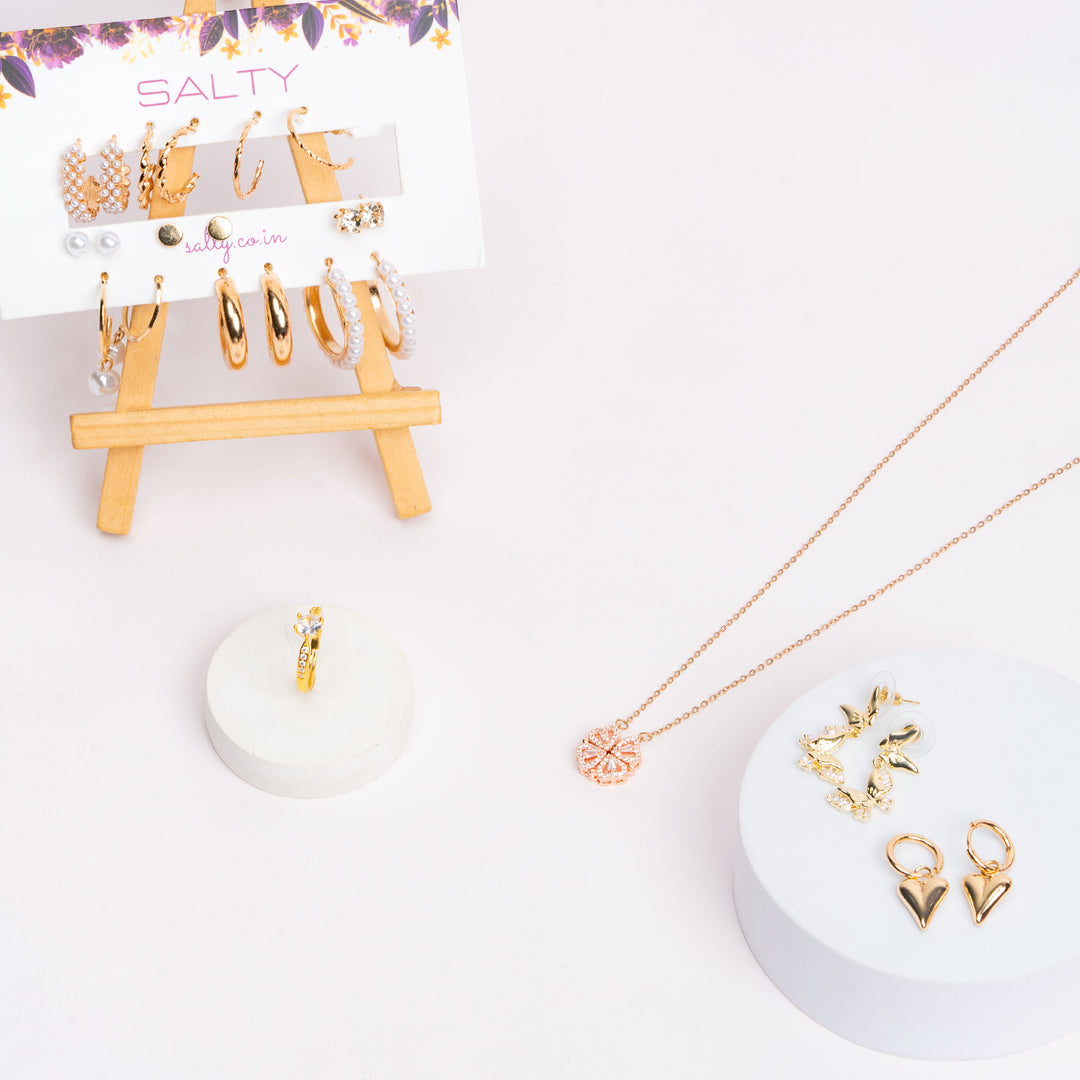 Luxury Jewellery Set Gift Hamper for Her with Personalised Card