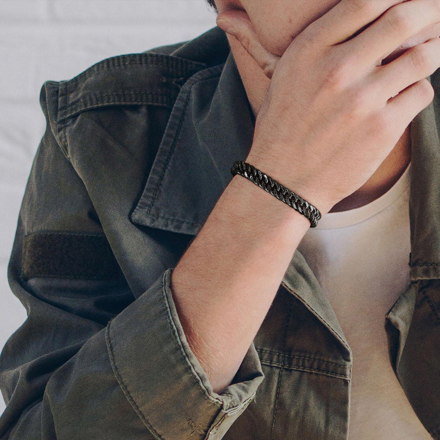 GQ Style Black Bracelet Salty Alpha