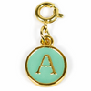 Green Alphabet Charms