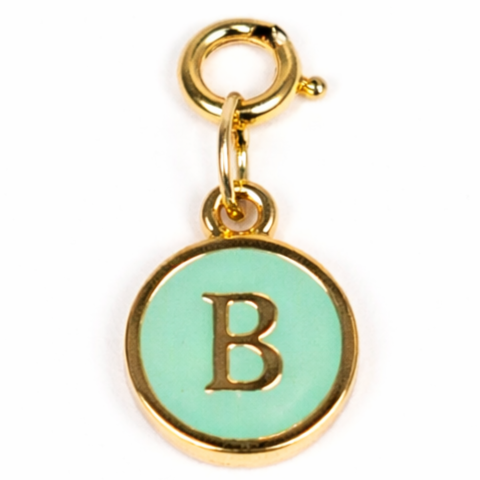 Green Alphabet Charms