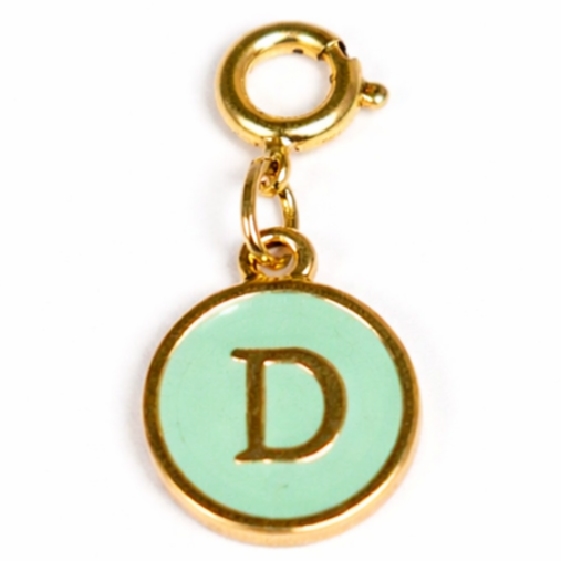 Green Alphabet Charms