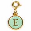Green Alphabet Charms