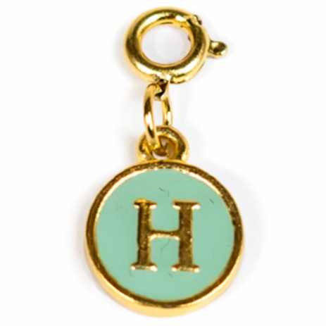 Green Alphabet Charms