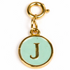 Green Alphabet Charms