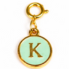 Green Alphabet Charms