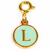 Green Alphabet Charms