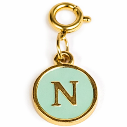 Green Alphabet Charms
