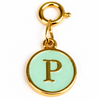 Green Alphabet Charms