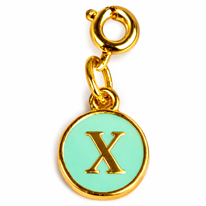 Green Alphabet Charms