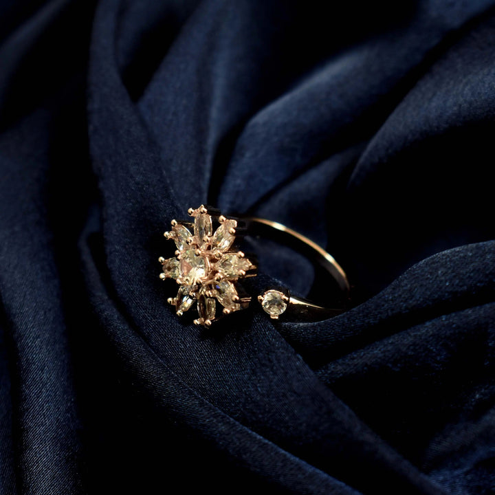 Gazania Spinner Ring - Rose Gold - Salty Accessories