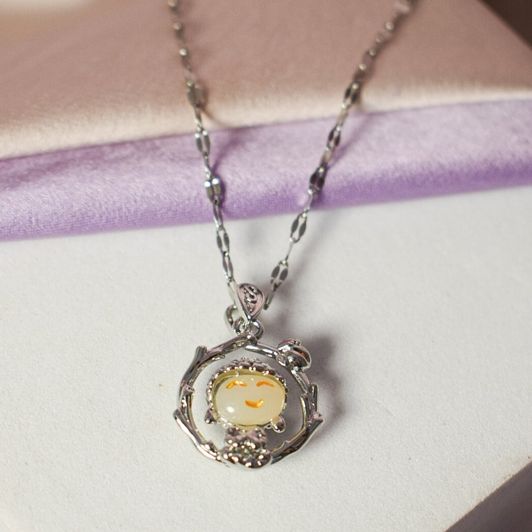 Gemfire Luster Silver Necklace - Salty Accessories