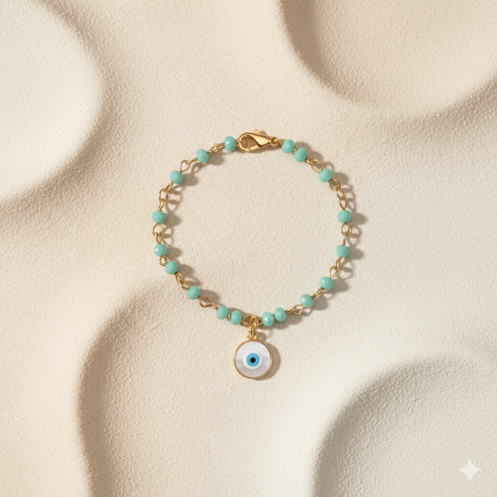 Traditional Blue Evil Eye Band - Salty Accessories