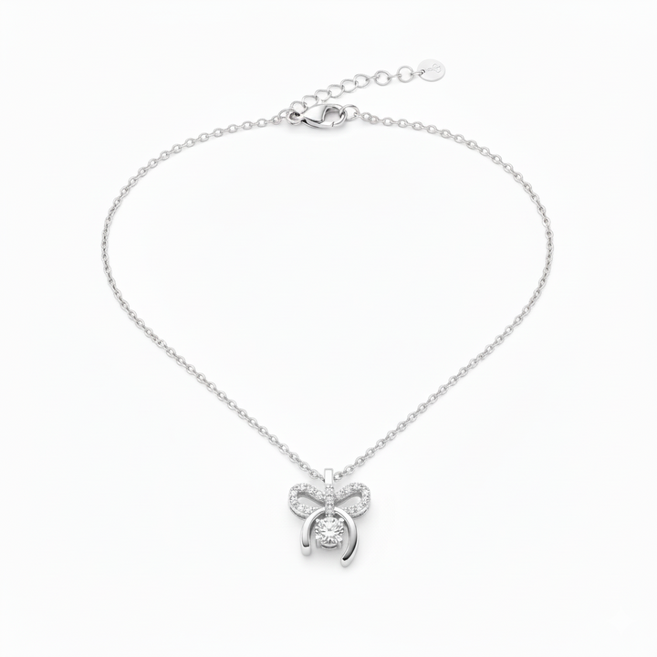 Luna Bow Charm Necklace