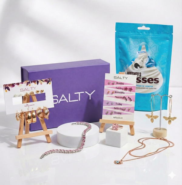 Lavish Lavender Birthday Jewellery Gift Box for Her