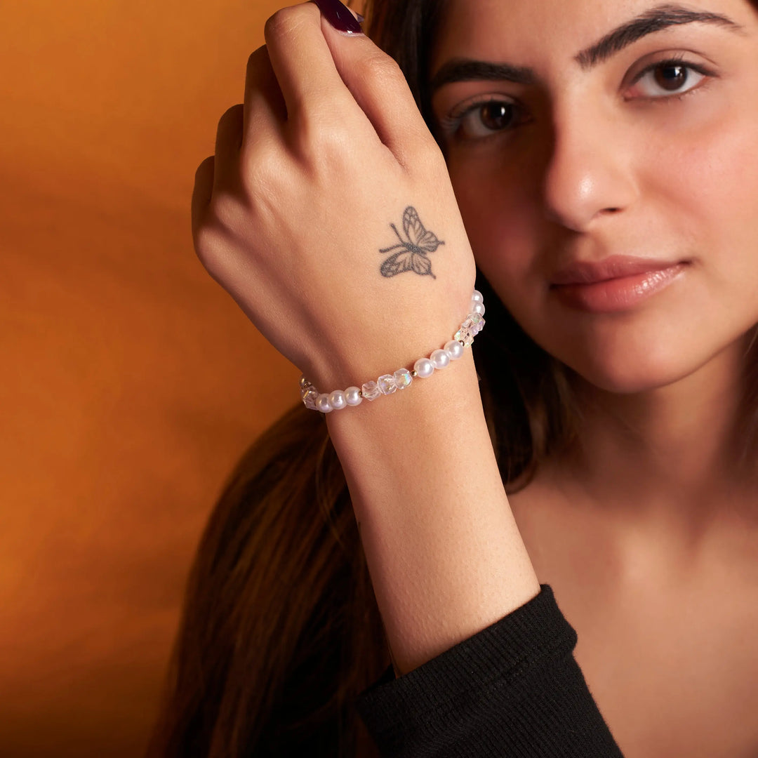 Gemmy Petals Beaded Band - Salty Accessories
