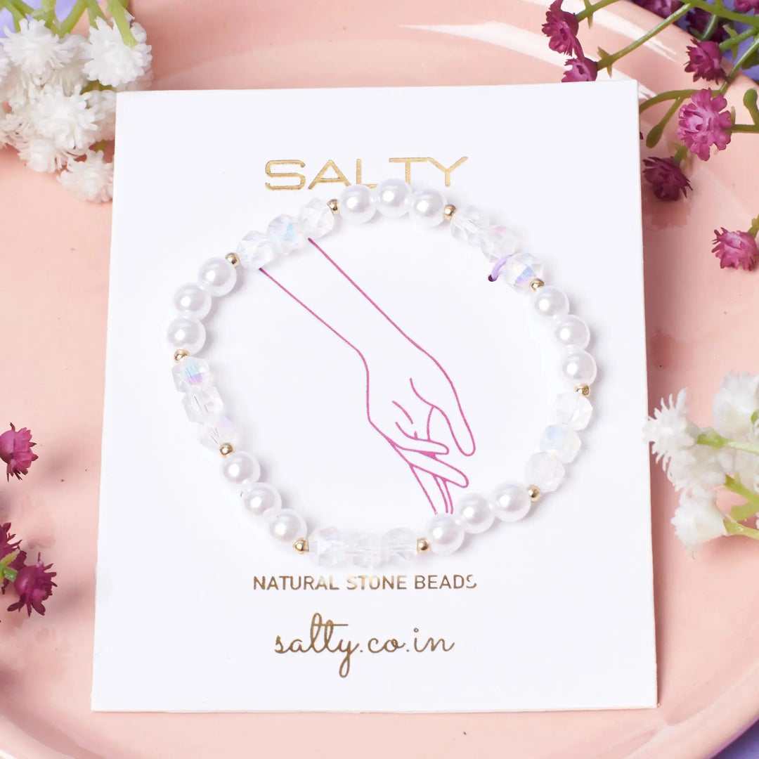 Gemmy Petals Beaded Band - Salty Accessories