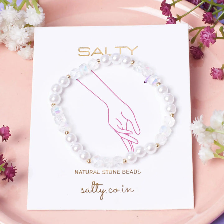 Gemmy Petals Beaded Band - Salty Accessories