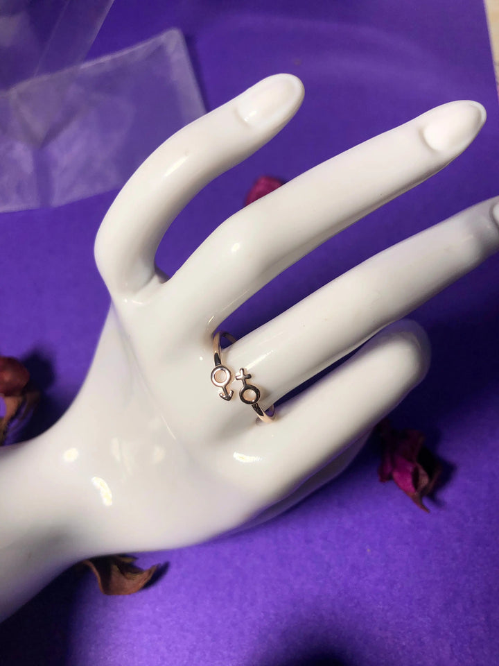 Gender Sign Ring - Salty Accessories