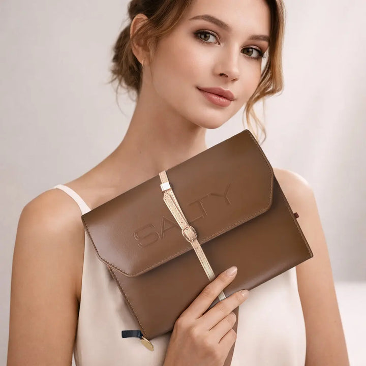 Gentle Reader Journal Sleeve - Brown | Salty