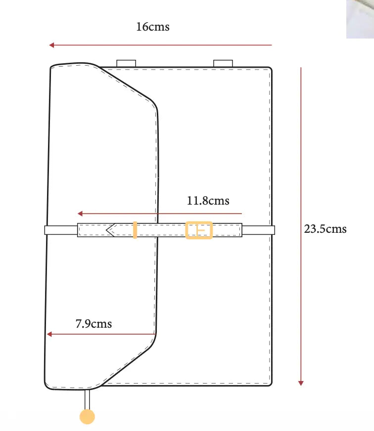 Gentle Reader Journal Sleeve - Brown | Salty