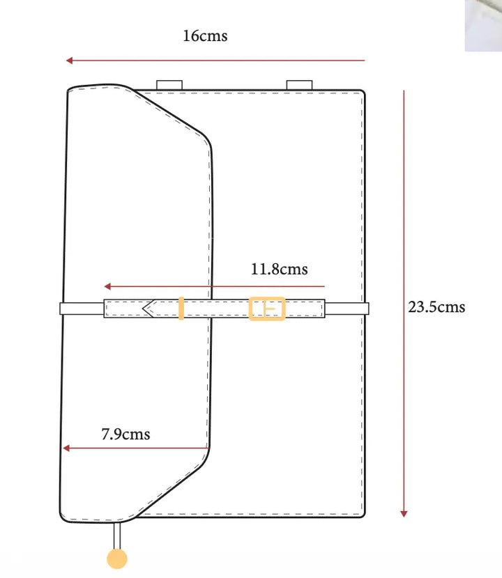 Gentle Reader Journal Sleeve - Brown | Salty
