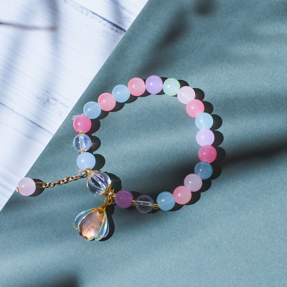 Gentle Pastel Beaded Bracelet Salty