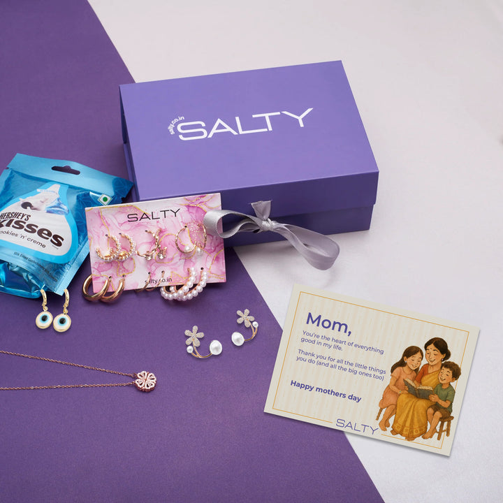 Luxury Jewellery Set Gift Hamper for Her with Personalised Card