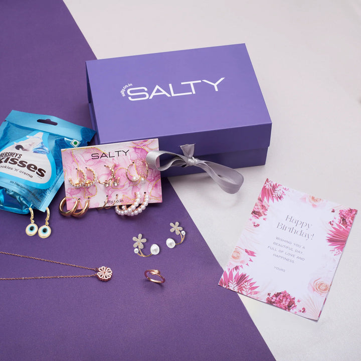 Luxury Jewellery Set Gift Hamper for Her with Personalised Card