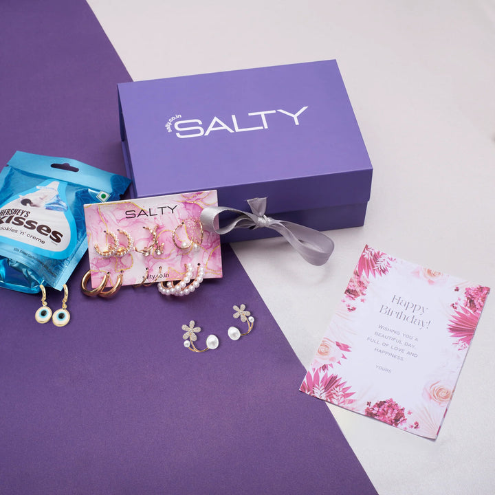Luxury Jewellery Set Gift Hamper for Her with Personalised Card
